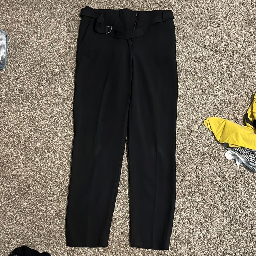 Black slacks w/ belt for woman